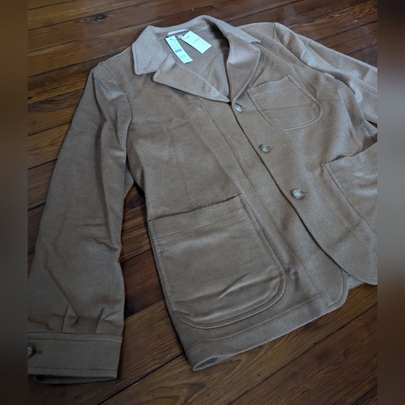 NWT Wallace & Barnes chore blazer in Italian camel hair - size 40S - Picture 12 of 16